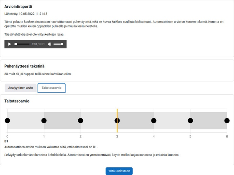 Automaattinen holistinen palaute