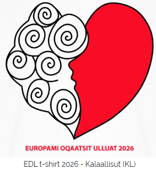 The winning design of the EDL t-shirt design contest. EDL_t-paitakisa_2026_voittaja_logo.png